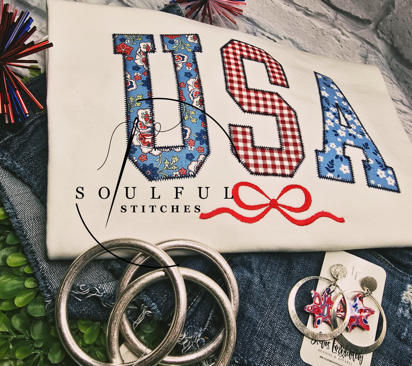 USA w/Coquette Bow