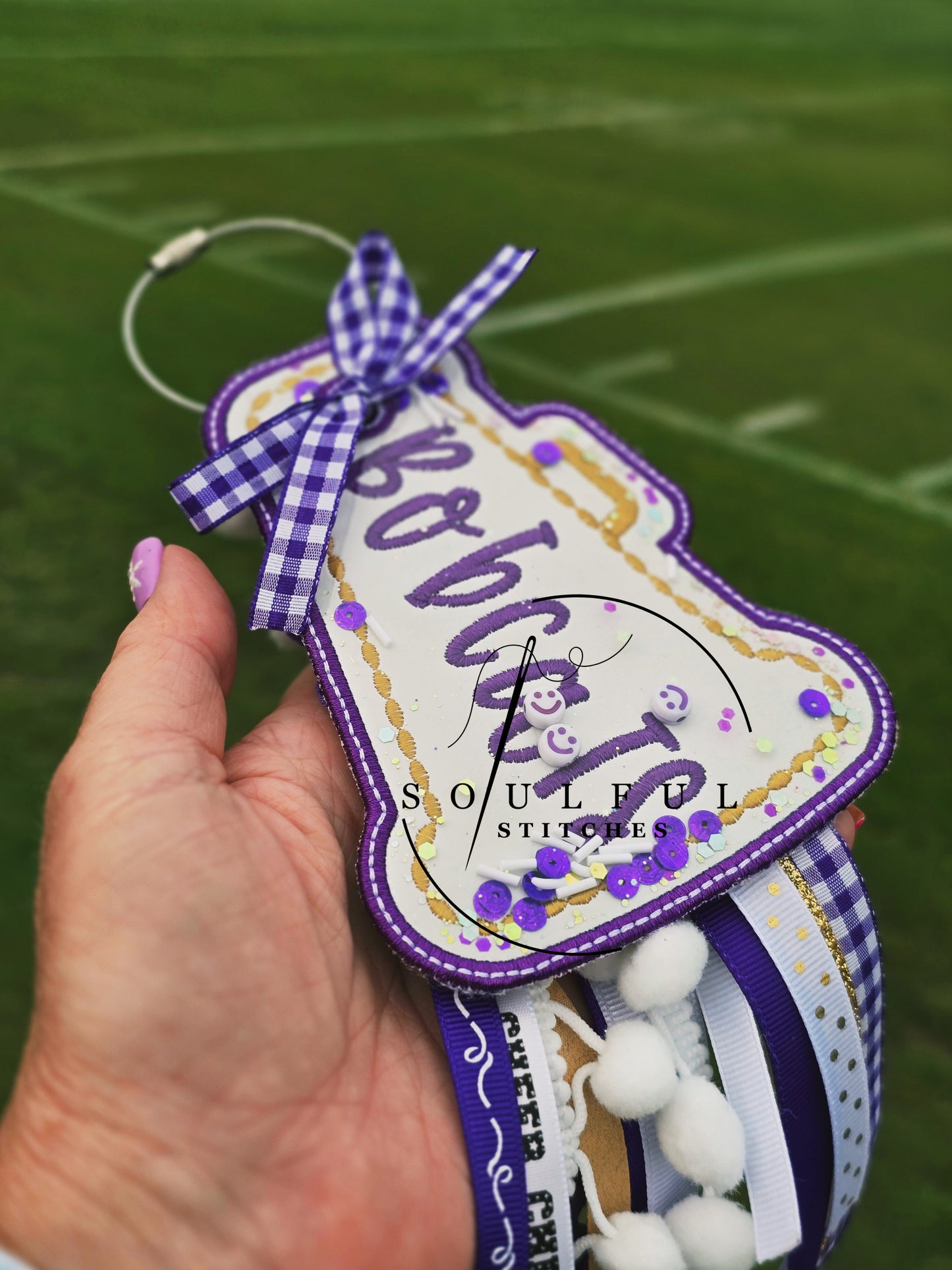 Bobcats Megaphone Bag Tag