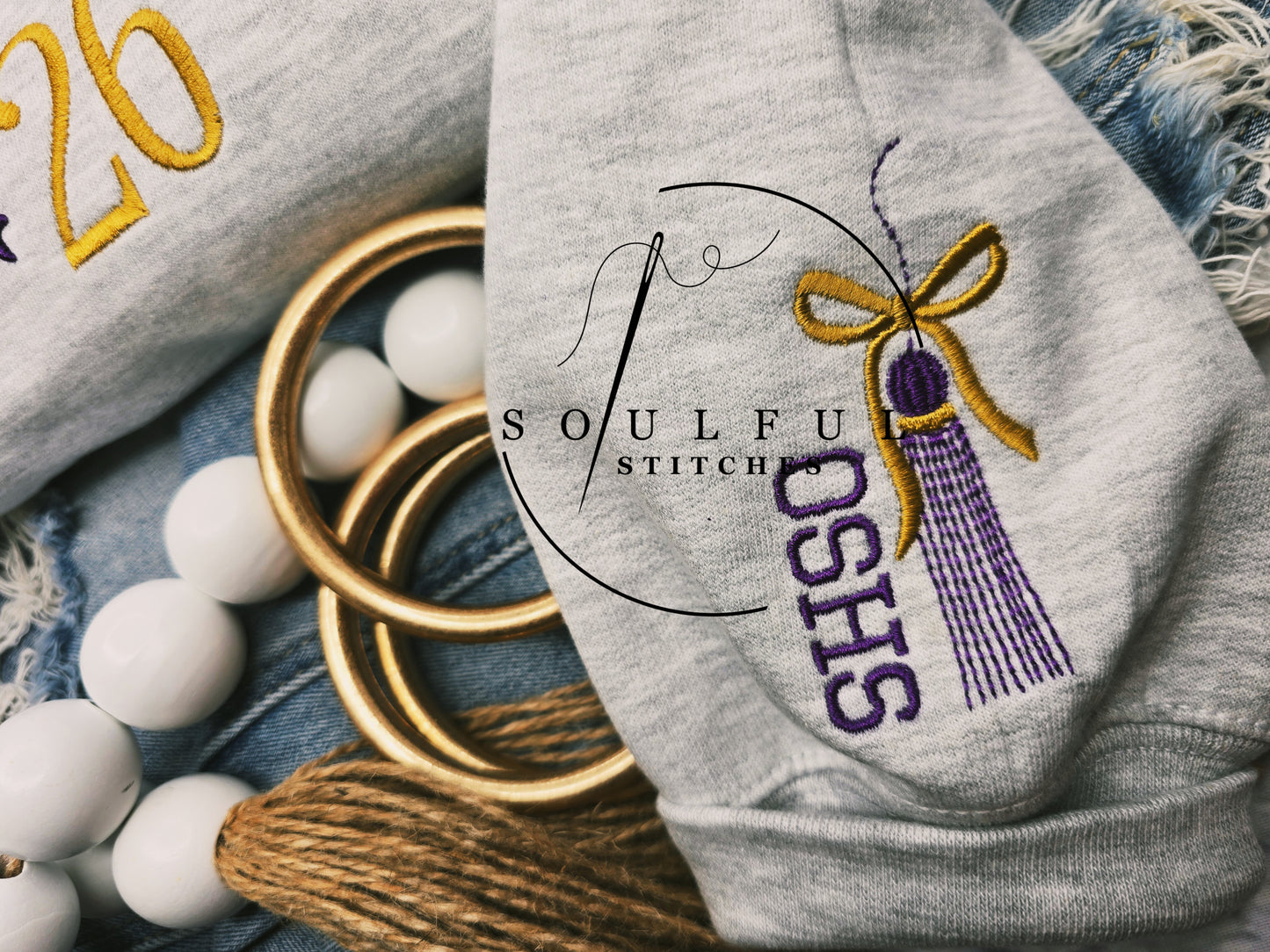 SENIOR 2026 w/Coquette Now & Tassel Sleeve
