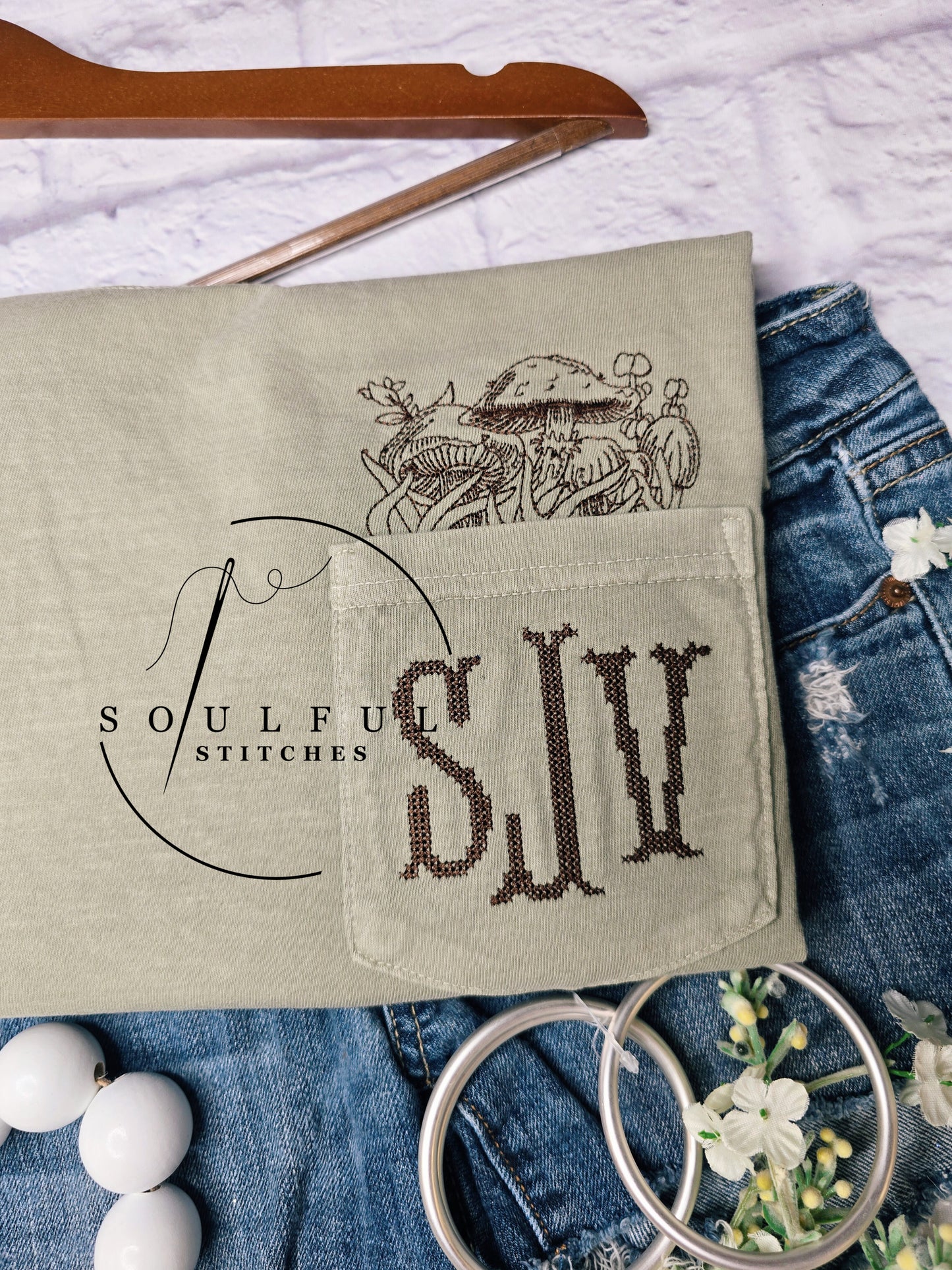 Forest Fancies Pocket Tee w/Monogram