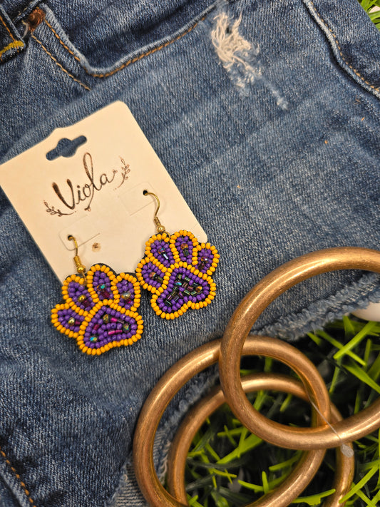 Paw Print Earrings