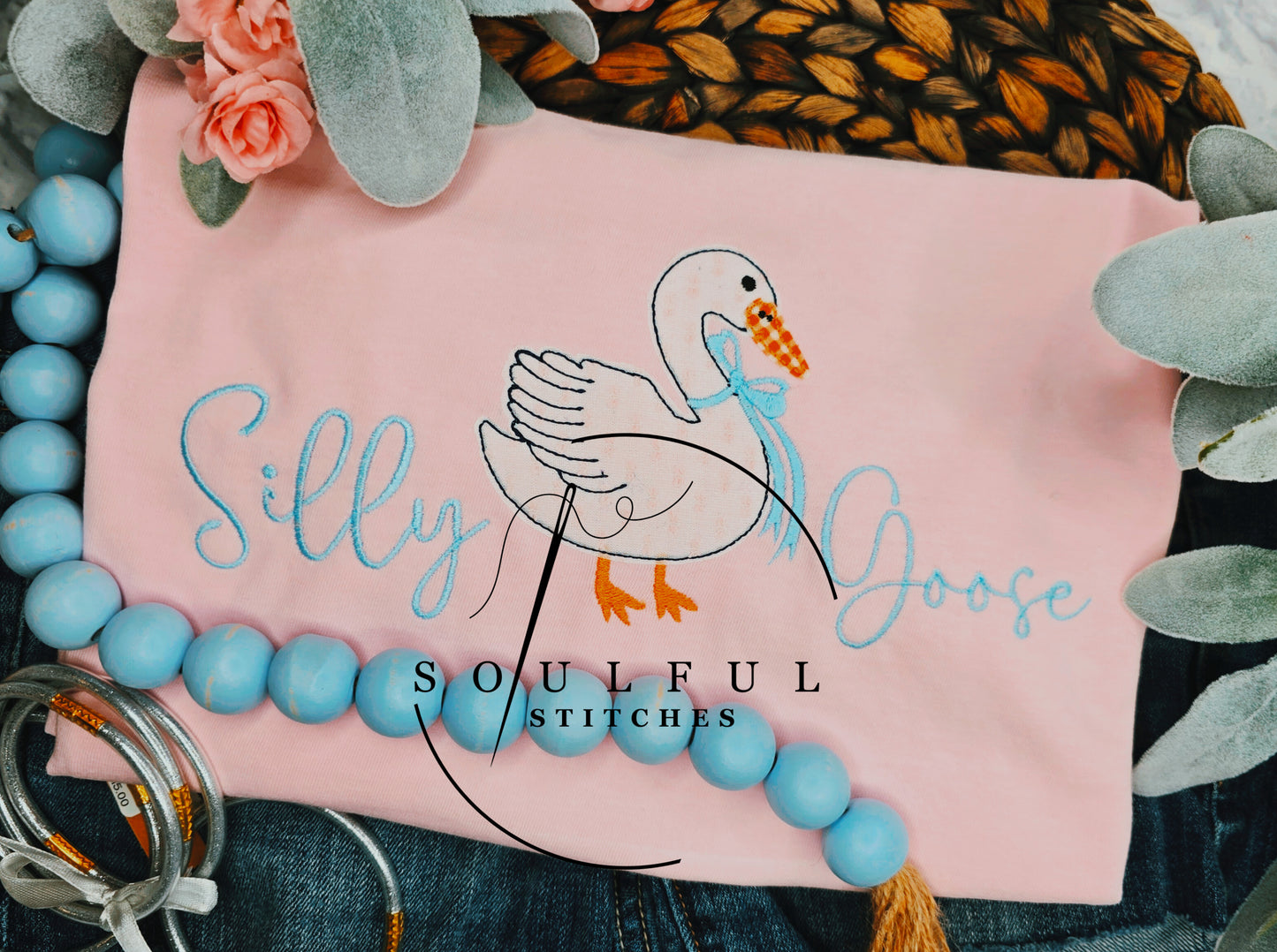Sample stitch out Silly Goose