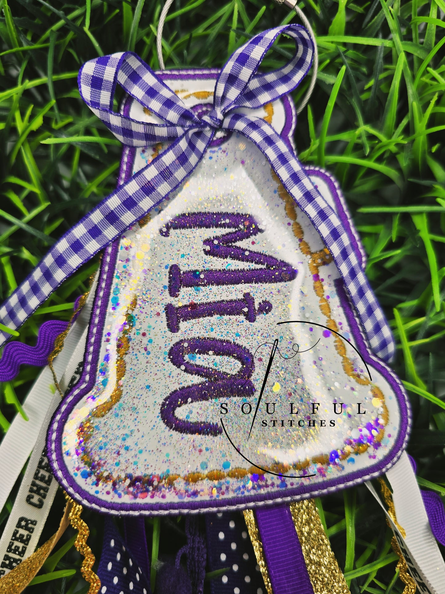 Megaphone Cheer Bag Tag