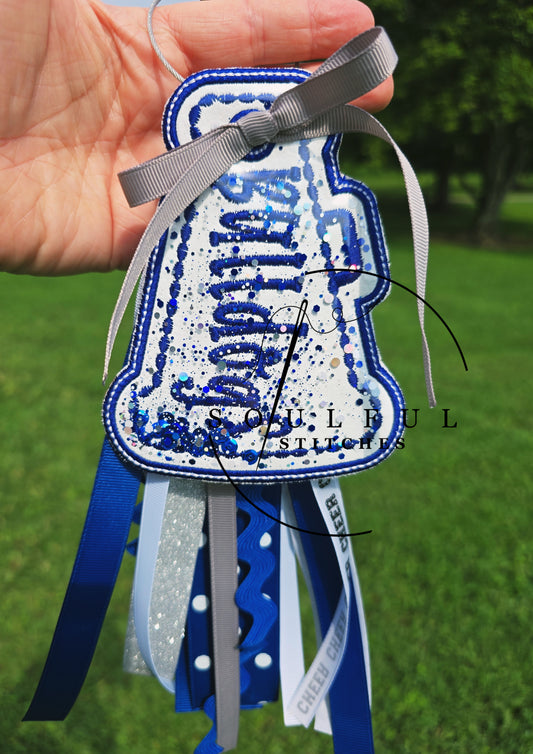 Bulldogs Megaphone Bag Tag