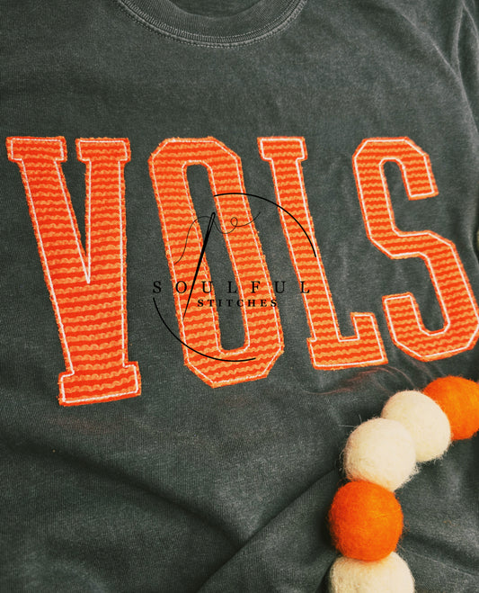 Sample stitch outs VOLS