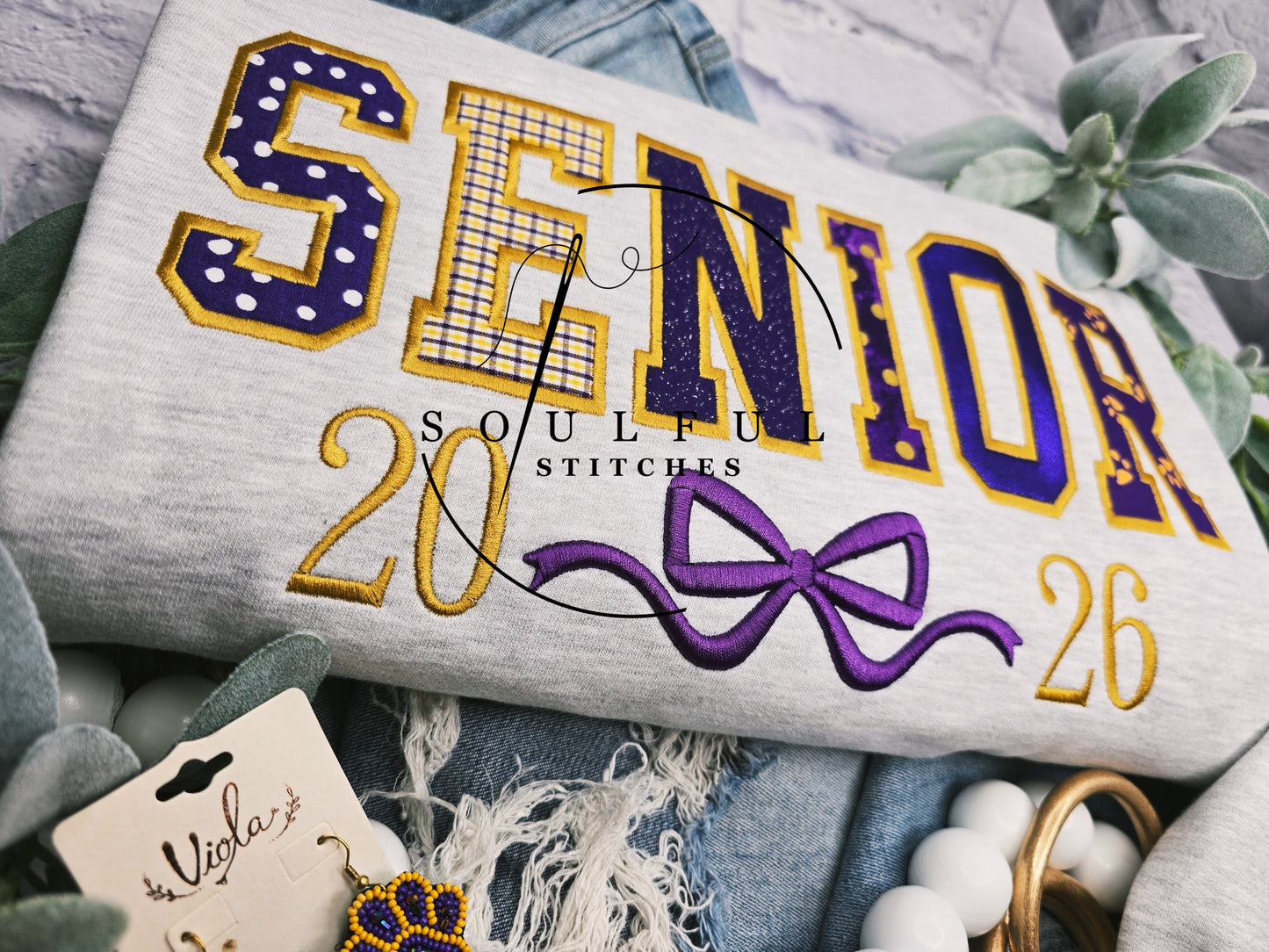SENIOR 2026 w/Coquette Now & Tassel Sleeve