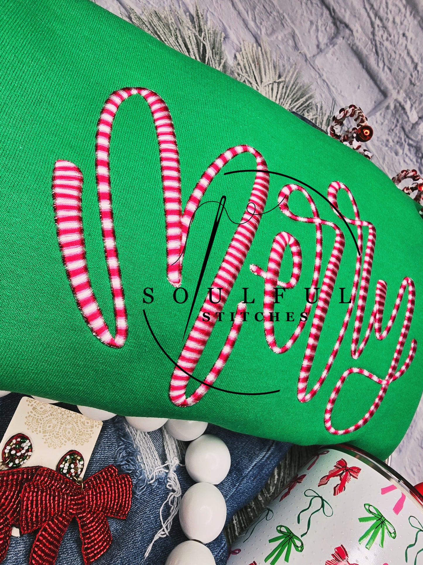 Merry Candy Cane Swirl