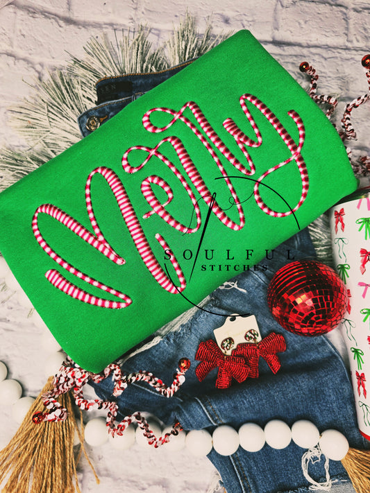 Merry Candy Cane Swirl