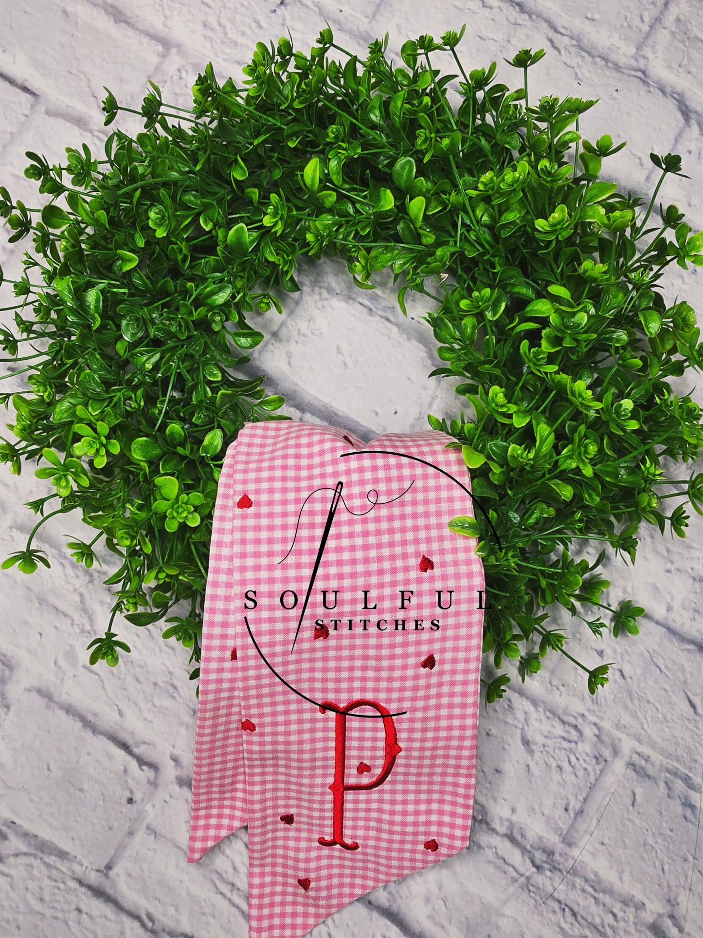 Valentine Wreath Sash