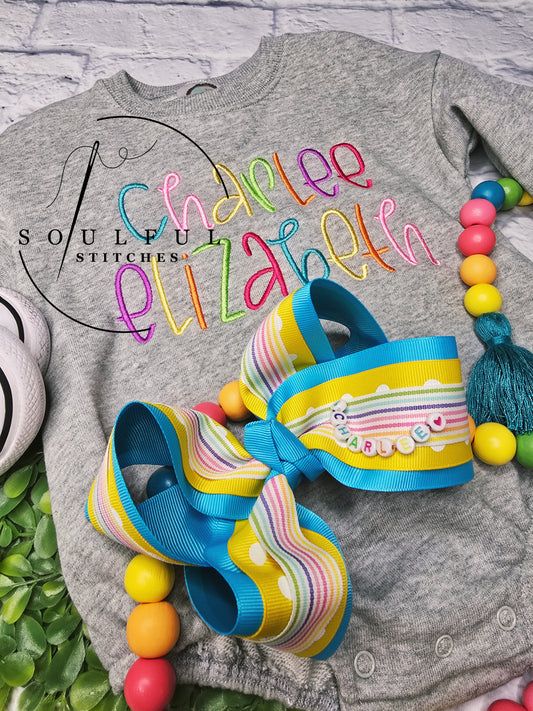 Rainbow Bubble Romper