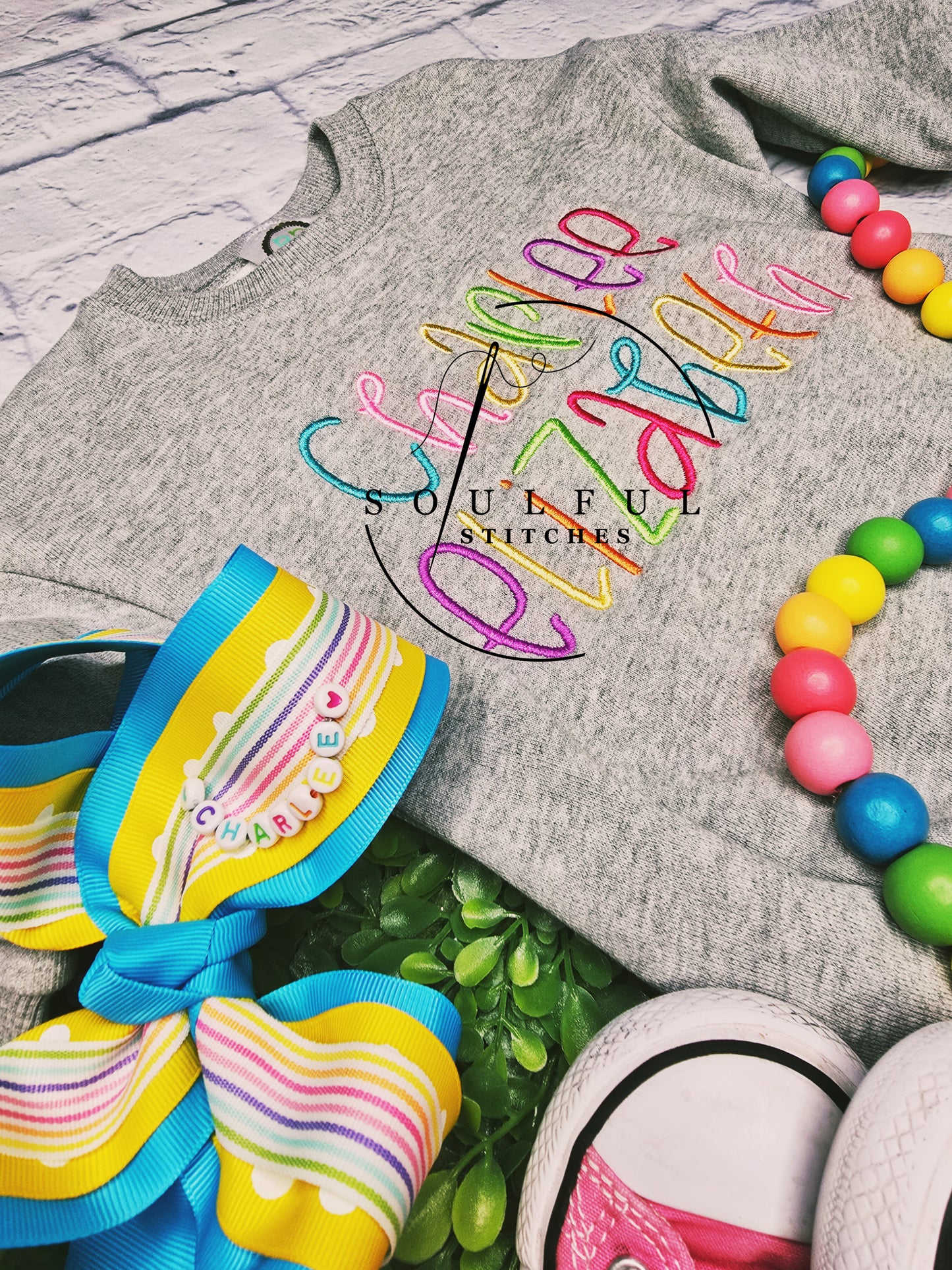 Rainbow Bubble Romper