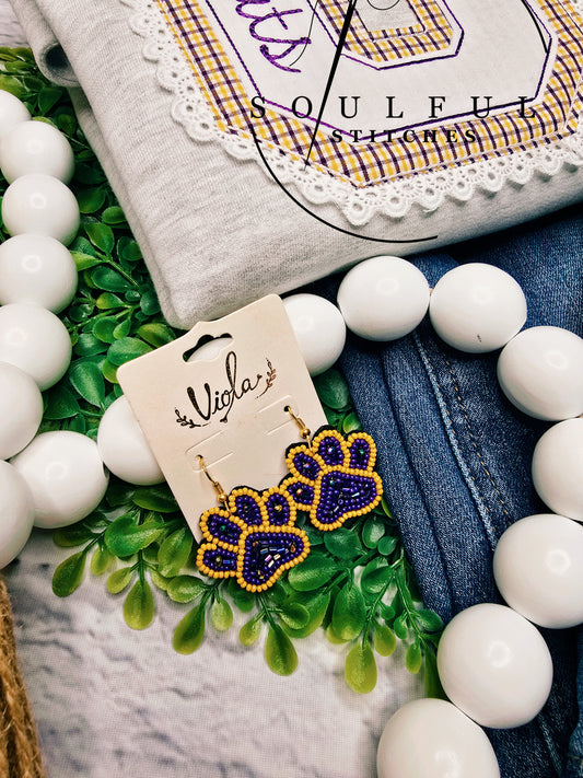 Paw Print Earrings