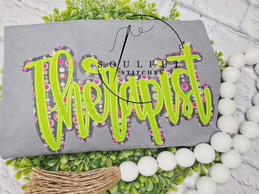 Sample stitch out