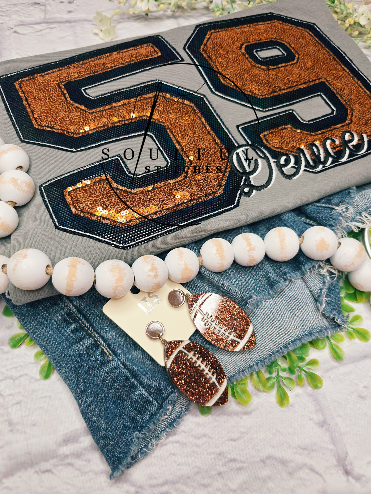 Varsity Double Layer Number Tee