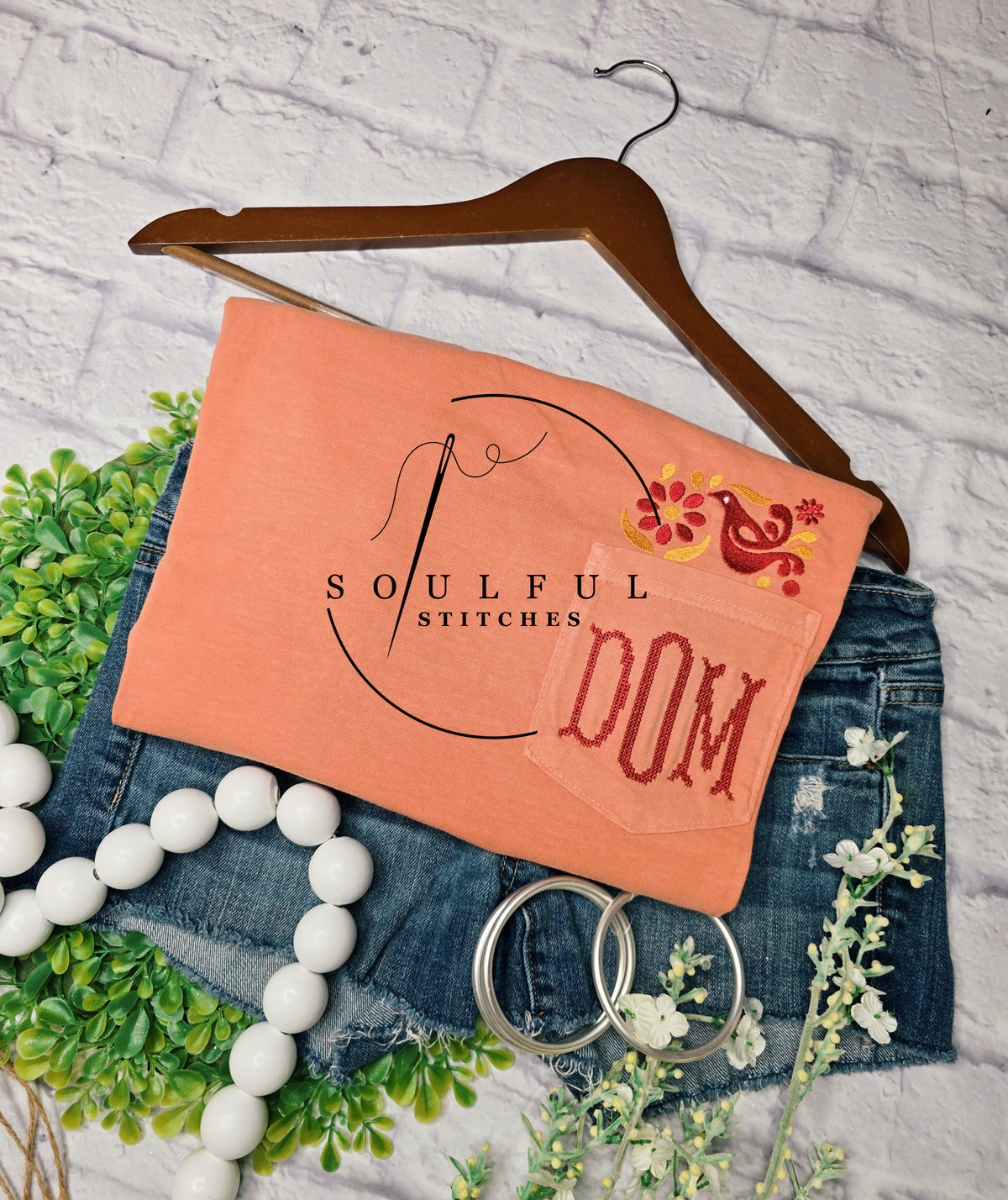 Friendship Pocket tee w/ Monogram