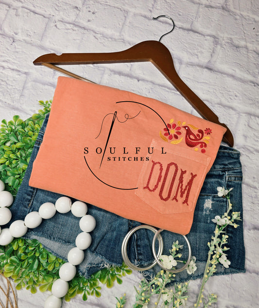 Friendship Pocket tee w/ Monogram