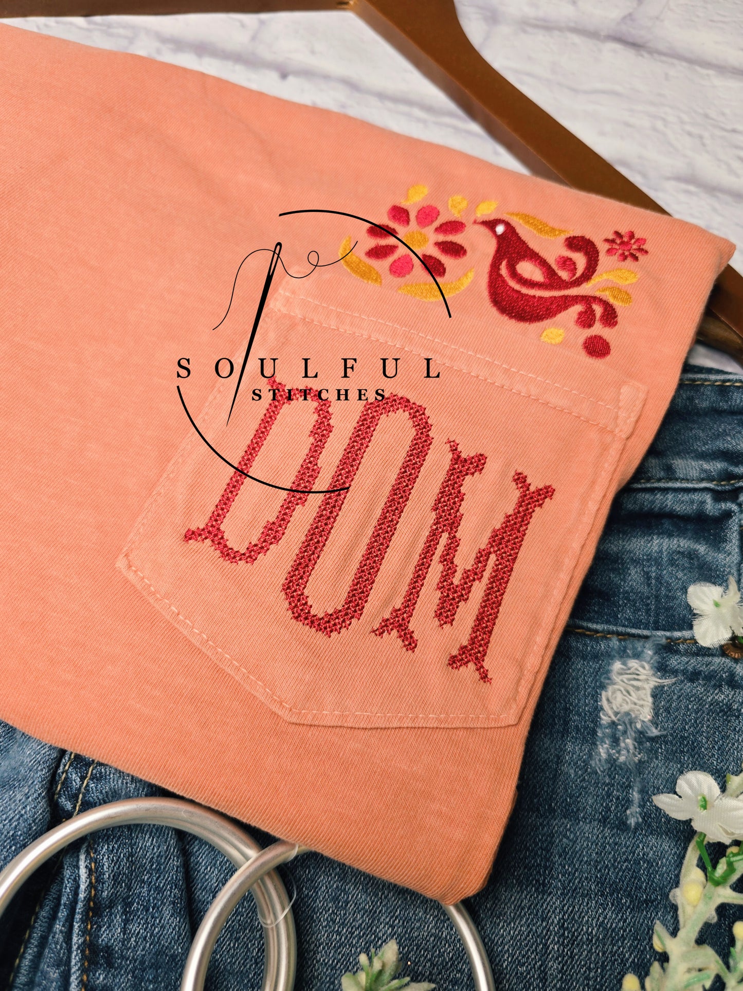 Friendship Pocket tee w/ Monogram
